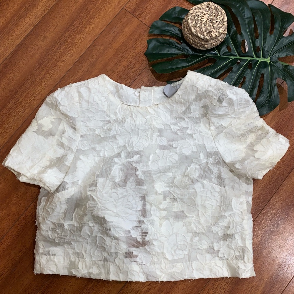 Floral Box Cut Blouse